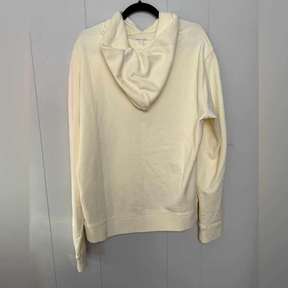 Sandro New Unisex Hoodie Light Yellow 100% Cotton SS embroidered Size XXL - Picture 3 of 14